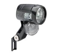 AXA Blueline 30 93950095KB Electric Bike 6-12 V - LED Bicycle Light - 30 Lux - 50 m Visibility - 3000 m - Visible from the Side - StVZO Approved - Black