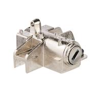 AXA Bosch 2 Tube Battery Pack Lock - Silver, N/A