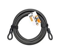 AXA Unisex Adult Double Loop 1000 Extension Cable Lock - Black, 10000 x 10 mm