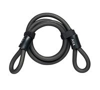 AXA Double Loop 120/10 Cable Lock - Black