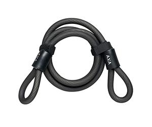 AXA Unisex Adult Double Loop 120 Axa Bike Extension Cable - Black, 1200mm x 10mm