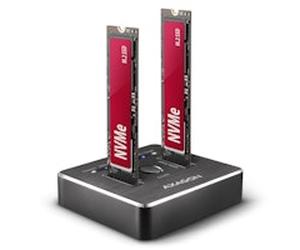 AXAGON ADSA-M2C NVMe CLONE DUAL SSD Dock Station