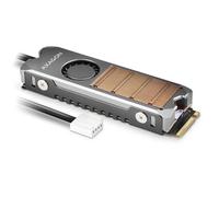 Axagon CLR-M2FAN système de refroidissement d’ordinateur Disque électronique Dissipateur thermique/Radiateur Gris 1