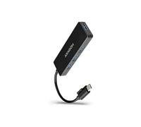 AXAGON ECO HUE-G1C SUPERSPEED USB-C SLIM HUB. Small USB 3.2 Gen 1 hub with four ports for Ultrabooks. Cable type C 14 cm