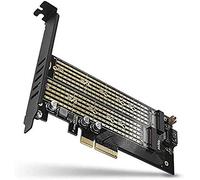 AXAGON PCEM2-D PCIe 3.0 adapter, 1x M.2 NVMe, 1x M.2 SATA with Passive Cooling