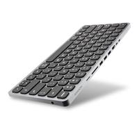 AXAGON HMC-KB keyboard USB-C 5Gbps with HUB, microSD/SD, 3x USB-A, HDMI 4K/60Hz, PD 100W, Audio, US