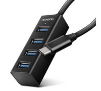 AXAGON HUE-M1C Ultra-Fast USB-C Mini Hub 4 x USB 3-20cm Black