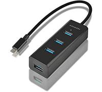 AXAGON HUE-S2C USB-C 3.1 CHARGING 4-Port HUB with Support Fast Charge and Power Supply Cable 0.4m