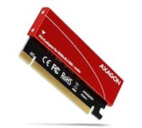 AXAGON PCEM2-S PCIe 3.0 x16 Adapter, 1x M.2 NVMe SSD With Passive Cooling