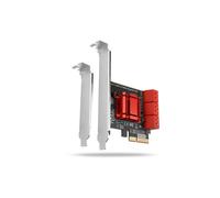 Axagon Pcie 6x Internal Sata 6g Port Controller in Red Axagon Red