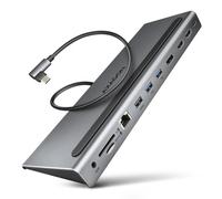 AXAGON USB-C 5Gbps TRIPLE 4K DISPLAY 11in1 Hub | HMC-4KX3