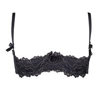 Axami V-5891 Meteorite Playful Shelf Bra (Matching Briefs Available) - Made in EU, Black-Gold,30D