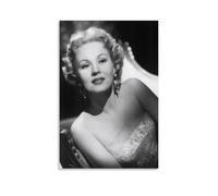 AXAYNIMD Charming Movie Star Virginia Mayo Exquisite Makeup Poster Decorative Painting Canvas Wall Posters And Art Picture Print Modern Family Bedroom Decor Posters 16x24inch(40x60cm)