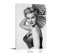 AXAYNIMD Charming Movie Star Virginia Mayo Vintage Poster Decorative Painting Canvas Wall Posters And Art Picture Print Modern Family Bedroom Decor Posters 24x36inch(60x90cm)