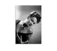 AXAYNIMD Classical Beauty Olivia De Havilland Noble Temperament Poster Decorative Painting Canvas Wall Posters And Art Picture Print Modern Family Bedroom Decor Posters 20x30inch(50x75cm)