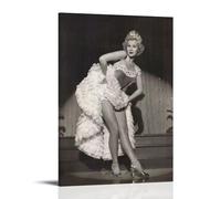 AXAYNIMD Classical Beauty Virginia Mayo Wedding Dress Poster Decorative Painting Canvas Wall Posters And Art Picture Print Modern Family Bedroom Decor Posters 24x36inch(60x90cm)