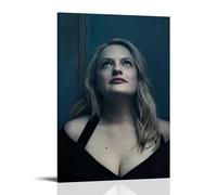 AXAYNIMD Elegant Beauty Elisabeth Moss Pretty Actress Vintage Poster Decorative Painting Canvas Wall Posters And Art Picture Print Modern Family Bedroom Decor Posters 08x12inch(20x30cm)