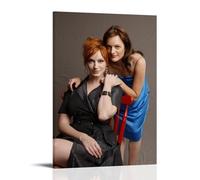 AXAYNIMD Mad Men Actress Christina Hendricks Elisabeth Moss Poster Decorative Painting Canvas Wall Posters And Art Picture Print Modern Family Bedroom Decor Posters 20x30inch(50x75cm)