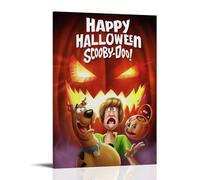 AXAYNIMD Scooby Doo Happy Halloween Theme Poster Decorative Painting Canvas Wall Posters And Art Picture Print Modern Family Bedroom Decor Posters 12x18inch(30x45cm)