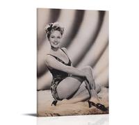 AXAYNIMD Stunning Beauty Virginia Mayo Perfect Figure Poster Decorative Painting Canvas Wall Posters And Art Picture Print Modern Family Bedroom Decor Posters 16x24inch(40x60cm)
