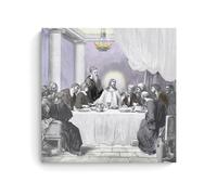 AXAYNIMD The Last Supper Jesus Old Bible Poster Decorative Painting Canvas Wall Posters And Art Picture Print Modern Family Bedroom Decor Posters 28x28inch(70x70cm)