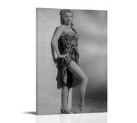 AXAYNIMD Virginia Mayo Charming Female Celebrity Poster Decorative Painting Canvas Wall Posters And Art Picture Print Modern Family Bedroom Decor Posters 12x18inch(30x45cm)