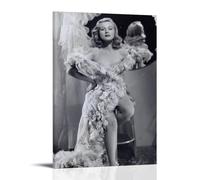 AXAYNIMD Virginia Mayo Charming Female Star Poster Decorative Painting Canvas Wall Posters And Art Picture Print Modern Family Bedroom Decor Posters 20x30inch(50x75cm)