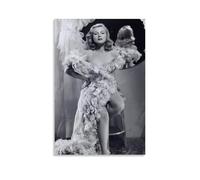 AXAYNIMD Virginia Mayo Charming Female Star Poster Decorative Painting Canvas Wall Posters And Art Picture Print Modern Family Bedroom Decor Posters 12x18inch(30x45cm)