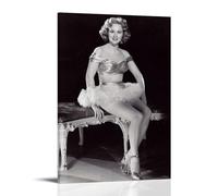 AXAYNIMD Virginia Mayo Stunning Women Star Poster Decorative Painting Canvas Wall Posters And Art Picture Print Modern Family Bedroom Decor Posters 16x24inch(40x60cm)