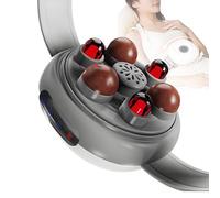 Axazcs Electric Fast Warming Belly Belt, Abdominal Massager, Lumbar Massager, 3 Levels Adjustable, 3 Massage Modes, Both Forward and Reverse Kneading, for Waist/Neck/Thigh