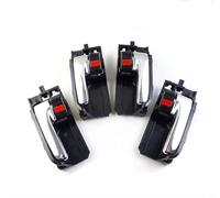 AXCDEVFC Car Door Inner Handle Compatible with for Matrix 2003-2008 for Corolla 2005-2008 4PCS Interior Door Handle Chrome & Black Left Right Side OEM:69206-02090 69205-02090