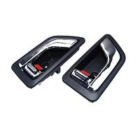 AXCDEVFC Car Door Inner Handle Compatible with Hyundai for Getz for Click for TB 2002-2011 Interior Inside Chrome/Black Door Handle Front Rear LH RH OE:82610-1C000 82620-1C000