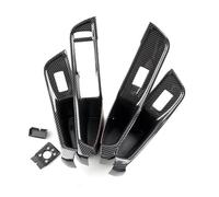 AXCDEVFC Center Console CD Panel Compatible With A3 8V 2015 2016 2017 2018 2019 2020 6pcs Left Car Interior Doors Window Switch Door Armrest Panel Cover Trim