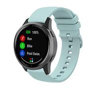 Axcellent Silicone Strap for Garmin Vivoactive 4S/Venu 2S/Vivomove 3S, Soft Sport 18 mm Quick Release Waterproof Replacement Strap for Fossil Women's Gen 6 / Gen 5E