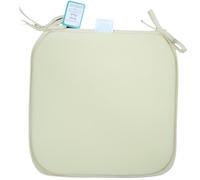 Axcent Comfort Cushion Chair Seat Pads Set of 4 Cream | 38 x 38 cm, Plain Dining Chair Seat Cushion Pads with Ties for Indoor Outdoor Home Office Kitchen Garden