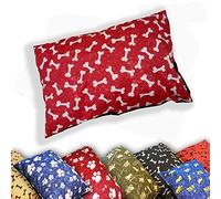 Axcent Comfort Extra Large Pet Dog Bed Zipped Removable & Washable Pillow Cover with Inner Filling 37"X56", X-Large Pet Cushion Assorted Design