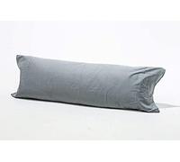 Axcent Comfort Long Bolster Pillowcases - Body Pillow Covers Neck Support - Pregnancy Maternity Orthopaedic Support Pillowcases (Grey, DOUBLE 4.6FT (54"))
