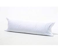Axcent Comfort Long Bolster Pillowcases - Body Pillow Covers Neck Support - Pregnancy Maternity Orthopaedic Support Pillowcases (DOUBLE 4.6FT (54"), White)