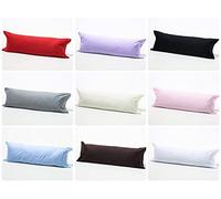 Axcent Comfort Long Bolster Pillowcases - Body Pillow Covers Neck Support - Pregnancy Maternity Orthopaedic Support Pillowcases (SUPER SINGLE 4FT (48"), Lilac)