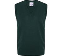 Axcent Comfort Men's Classic V Neck Sleeveless Cardigans Tops Tank Jumper Slipover Sweater Vest (as8, Alpha, l, Regular, Regular, Green)