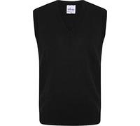 Axcent Comfort Men's Classic V Neck Sleeveless Cardigans Tops Tank Jumper Slipover Sweater Vest (as8, Alpha, l, Regular, Regular, Black)