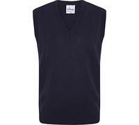 Axcent Comfort Men's Classic V Neck Sleeveless Cardigans Tops Tank Jumper Slipover Sweater Vest (as8, Alpha, x_l, Regular, Regular, Navy Blue)