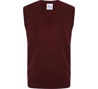 Axcent Comfort Men's Classic V Neck Sleeveless Cardigans Tops Tank Jumper Slipover Sweater Vest (as8, Alpha, m, Regular, Regular, Wine)