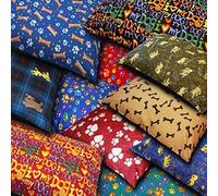 Axcent Comfort Pack of 2 Dog Bed Soft Pillow Cover Large 37"X27", Zip Removable Cover & Easy Care Pet Bed Liner Supplies (Assorted Design)