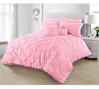 Axcent Comfort Pinch Pleat Pintuck Duvet Cover Single - 2 Pcs Pleated Diamond Pintuck Duvet Cover Set Luxury Bedding Sets