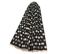 Axcent Comfort Polka Dot Reversible Wool Blend Frayed Scarf for Women Soft Warm Winter Wrap Shawl Stylish Double Sided Polka Dot Pattern Ladies Neck Wrap Gift (Black, 63x180cm)