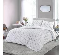 Axcent Comfort Rose Bud Blue Floral Printed Flannelette Single Size Duvet Cover Set 100% Brushed Cotton Flannel Duvet Cover with Pillowcase Reversible Bedding Quilt Set (135x200cm)
