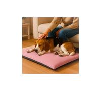 Axcent Comfort Soft Fleece Pink Pet Mat Removable Zip Cover Non-Slip, Foldable & Durable Cosy Bonded Fibre Filling Ultra Soft 100% Polyester Easy Care Pet Mat Bed For Dogs & Cats (70x95cm)