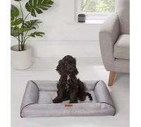 Axcent Comfort Wipe & Washable Pet Cat Dog Bed Mattress Grey Chunky Edge Dogs Cats Beds Mattress Scratch Proof Anti Slip UK (Grey, Extra Large 100x70x11cm)