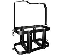 Axceroh Jerry Gas Can Mount with Small Spare Lock, Holder Only for 5.3 Gallons/20 Liters Metal Fuel & Gasolina Container, Detachable Carrier, Lockable, Black